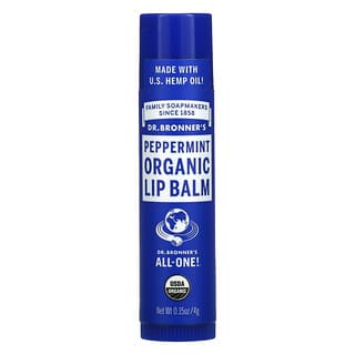 Dr. Bronner's, Organic Lip Balm, Peppermint, 0.15 oz (4 g)