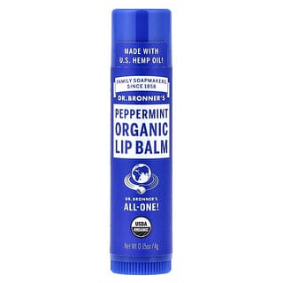 Dr. Bronner's, Organic Lip Balm, Peppermint, 0.15 oz (4 g)