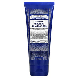 Dr. Bronner's, Organic Shaving Soap, Peppermint, 7 fl oz (207 ml)