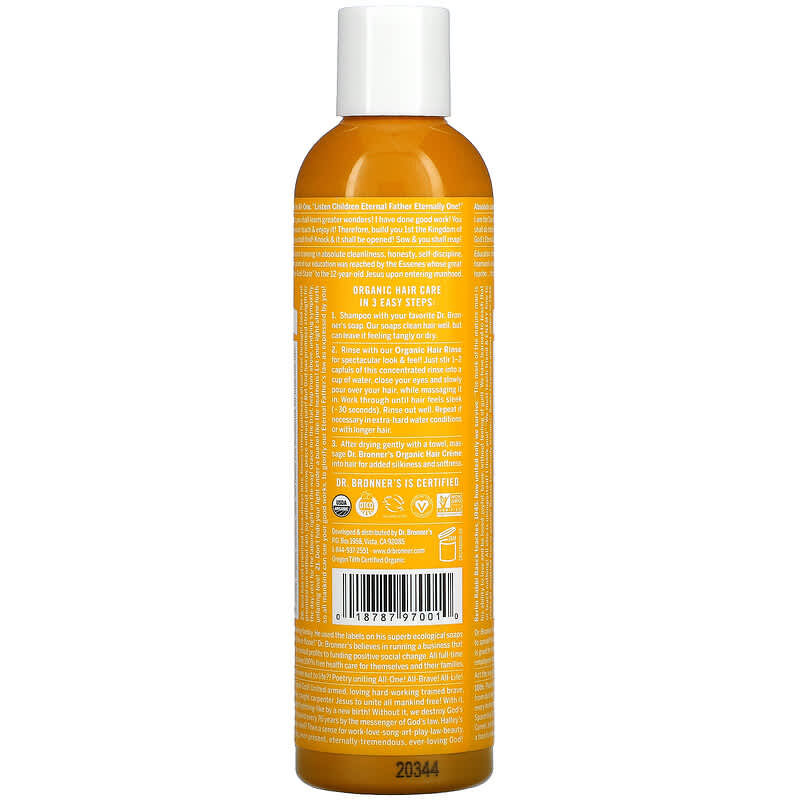 Dr bronner's deals hair rinse