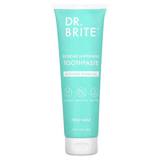 Dr. Brite, Pasta dental blanqueadora extrema, Carbón vegetal activado, Menta fresca`` 142 g (5 oz)
