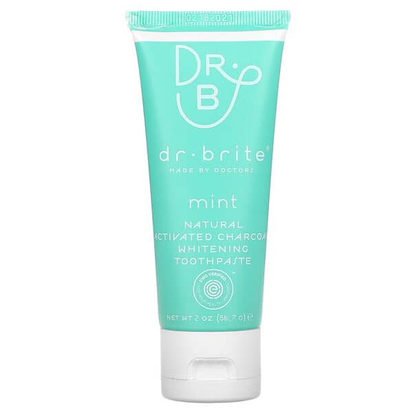 Dr. Brite, 天然活性炭潔白牙膏，薄荷味，2 盎司（56.7 克）