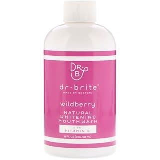 دكتور برايت‏, Natural Whitening Mouthwash with Vitamin C, Wildberry, 8 fl oz (236.58 ml)