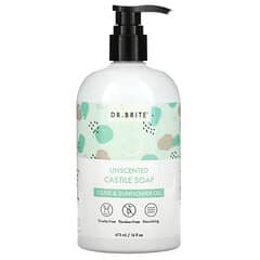 Dr. Brite, Unscented Castile Soap, Olive & Sunflower Oil, 16 fl oz (473 ml)