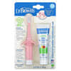Infant to Toddler Toothbrush Set, 0-3 Years, Pear & Apple, Pink, 1.4 oz (40 g)