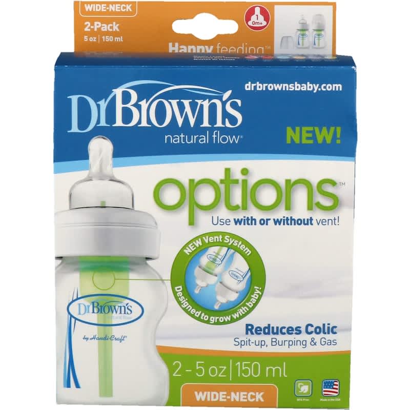 Dr. Brown's Natural Flow® Anti-Colic Options+™ Wide-Neck Baby