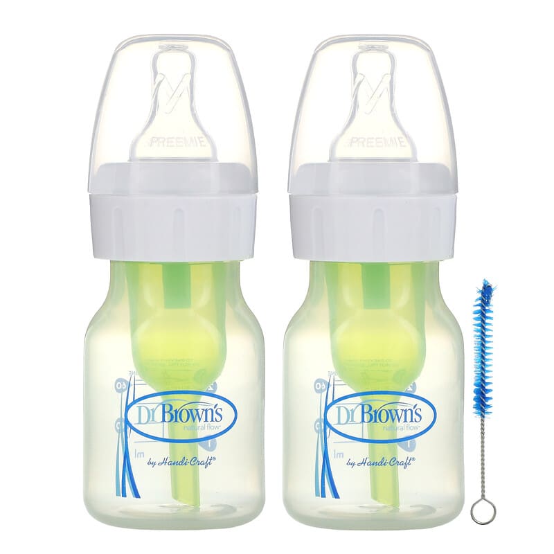 Dr. Brown's Natural Flow® Anti-Colic Narrow Baby Bottle, 2oz/60mL