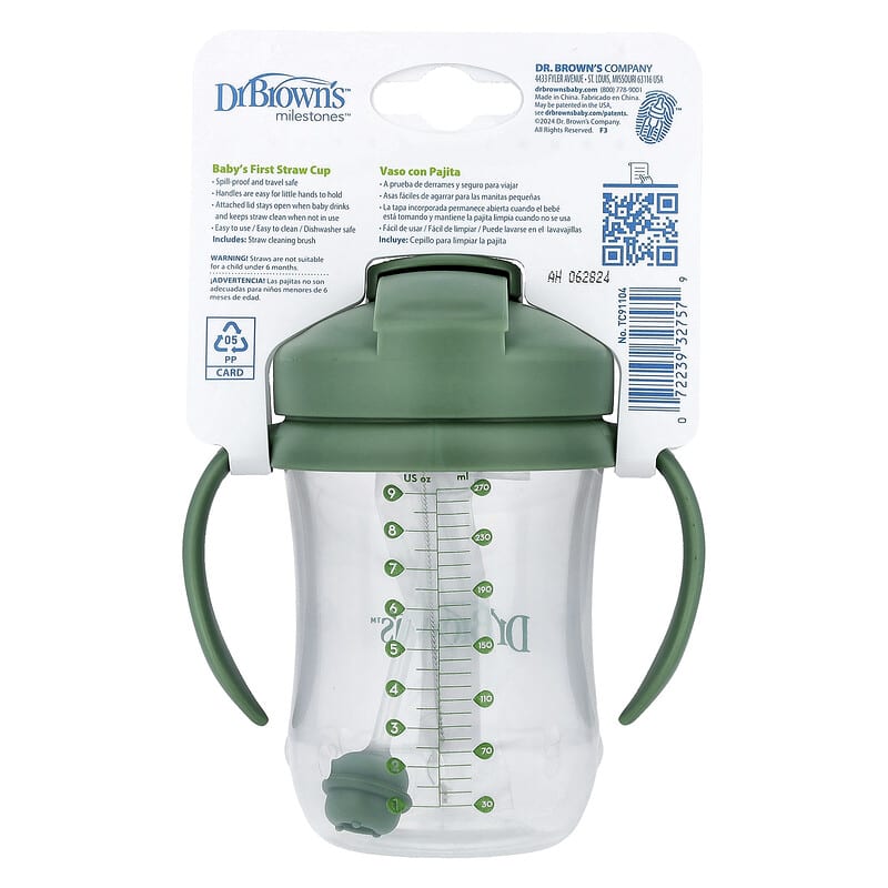 Baby's 1st Strohhalmbecher, ab 6 Monaten, Olivgrün, 270 ml (9 oz.)