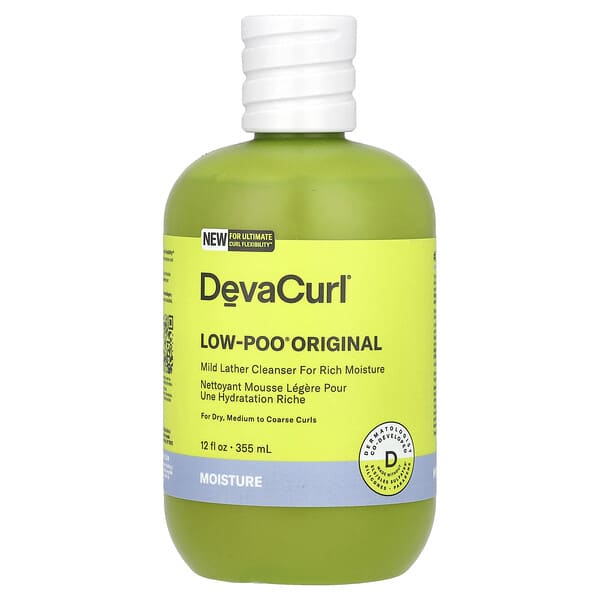 DevaCurl, Low-Poo® Original, Mild Lather Cleanser, For Dry, Medium to Coarse Curls, 12 fl oz (355 ml