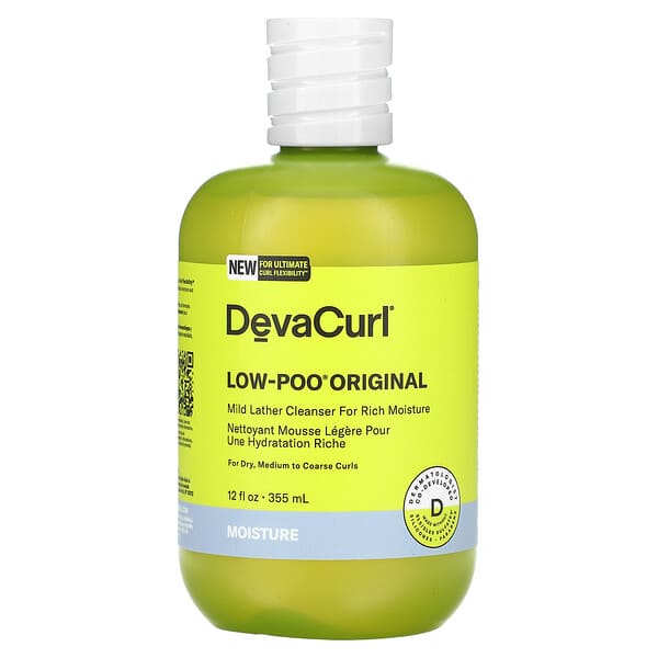 DevaCurl, Low-Poo Original, Mild Lather Cleanser For Rich Moisture, For ...