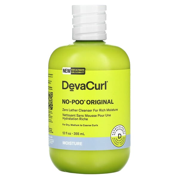 DevaCurl, NoPoo Original, Zero Lather Cleanser For Rich Moisture, For