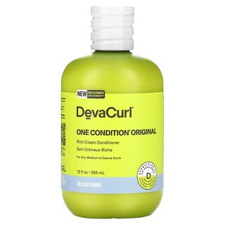 DevaCurl, One Condition Original، بلسم كريمي غني، للتموجات الجافة من المتوسطة إلى الكثيفة، 12 أونصة سائلة (355 مل)
