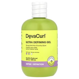 DevaCurl, Gel ultradéfinissant, Fixateur coiffant sans craquements, 355 ml