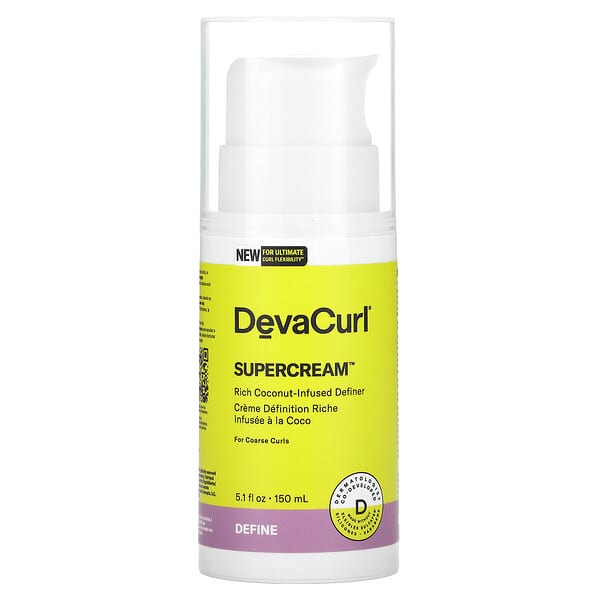 DevaCurl, Supercream（スーパークリーム）、濃厚ココナッツ配合でカールくっきり、150ml（5.1液量オンス）