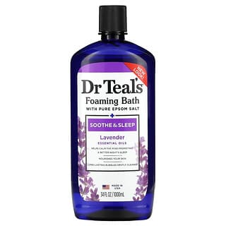 Dr. Teal's, Foaming Bath With Pure Epsom Salt,  Lavender, 34 fl oz (1,000 ml)