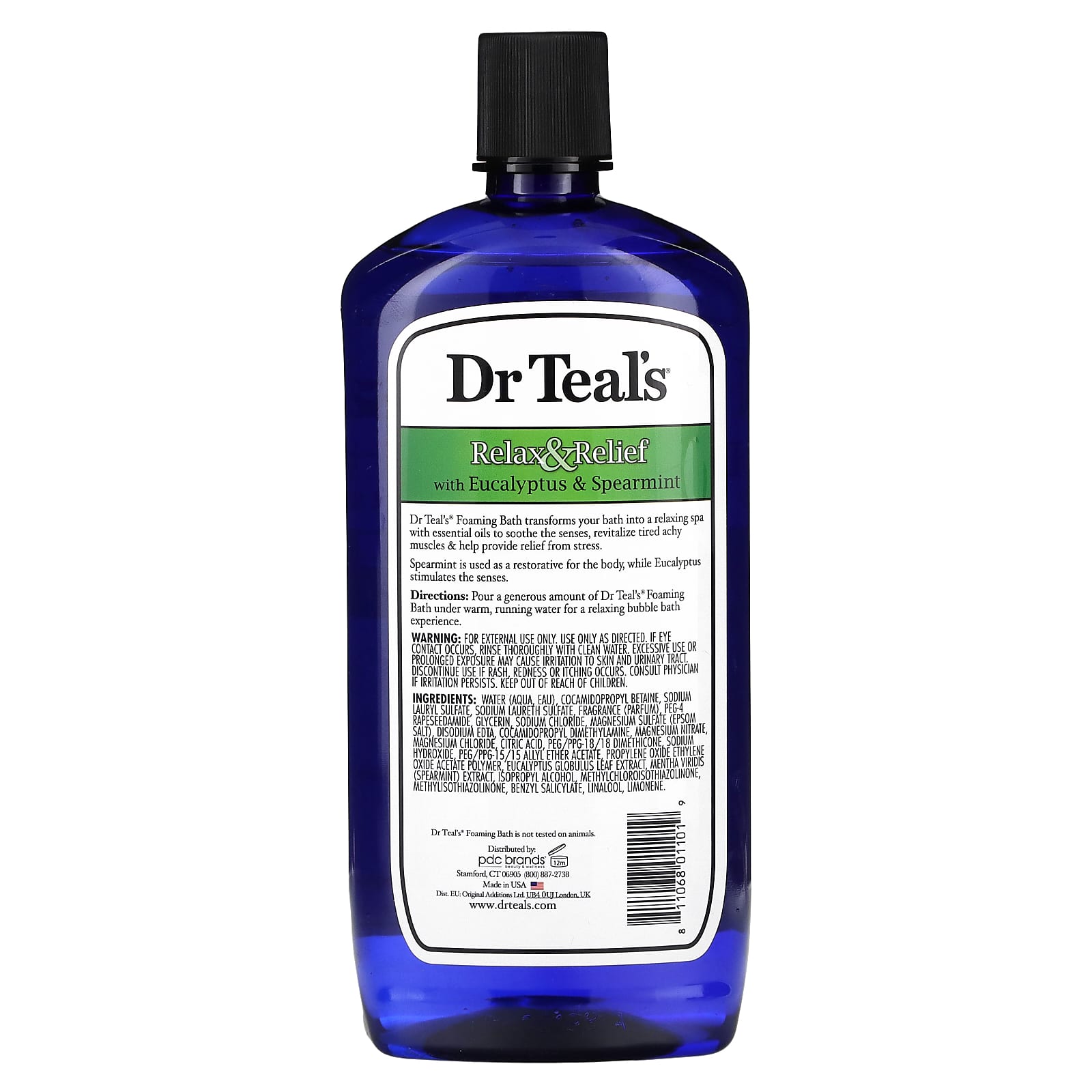 Dr. Teal's, Foaming Bath With Pure Epsom Salt, With Eucalyptus