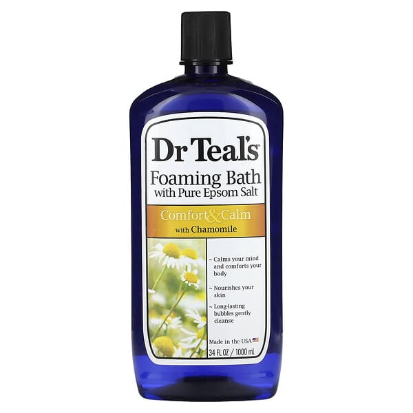 Dr. Teal's, Foaming Bath With Pure Epsom Salt, With Chamomile, 34 fl oz
