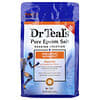 Dr. Teal's, Solución de remojo con sal pura de Epsom, Antes y después del entrenamiento, Mentol y aceites esenciales, 1,36 kg (3 lb)