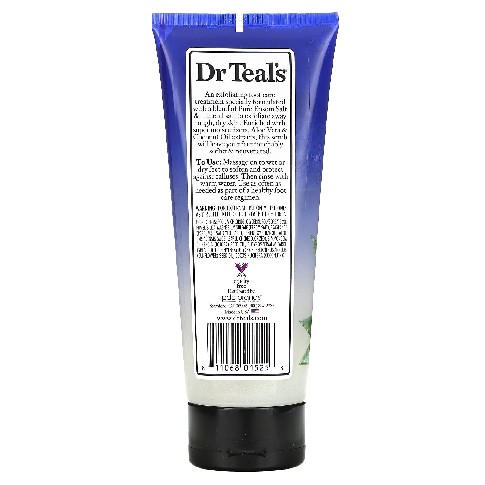 Dr. Teal's, Foot Care Therapy, Gentle Exfoliant with Pure Epsom Salt, 6