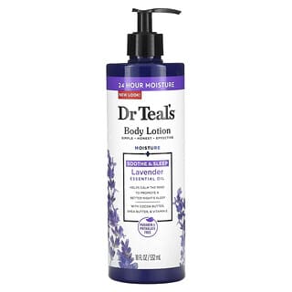 Dr. Teal's, Body Lotion, Soothe & Sleep, Körperlotion zur Beruhigung und zum Schlafen, Lavendel, 532 ml (18 fl. oz.)