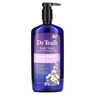 Dr. Teal's‏, "סבון רחצה עם מלח אפסום טהור, תערובת שינה, 710 מ""ל (24 אונקיות נוזל)"