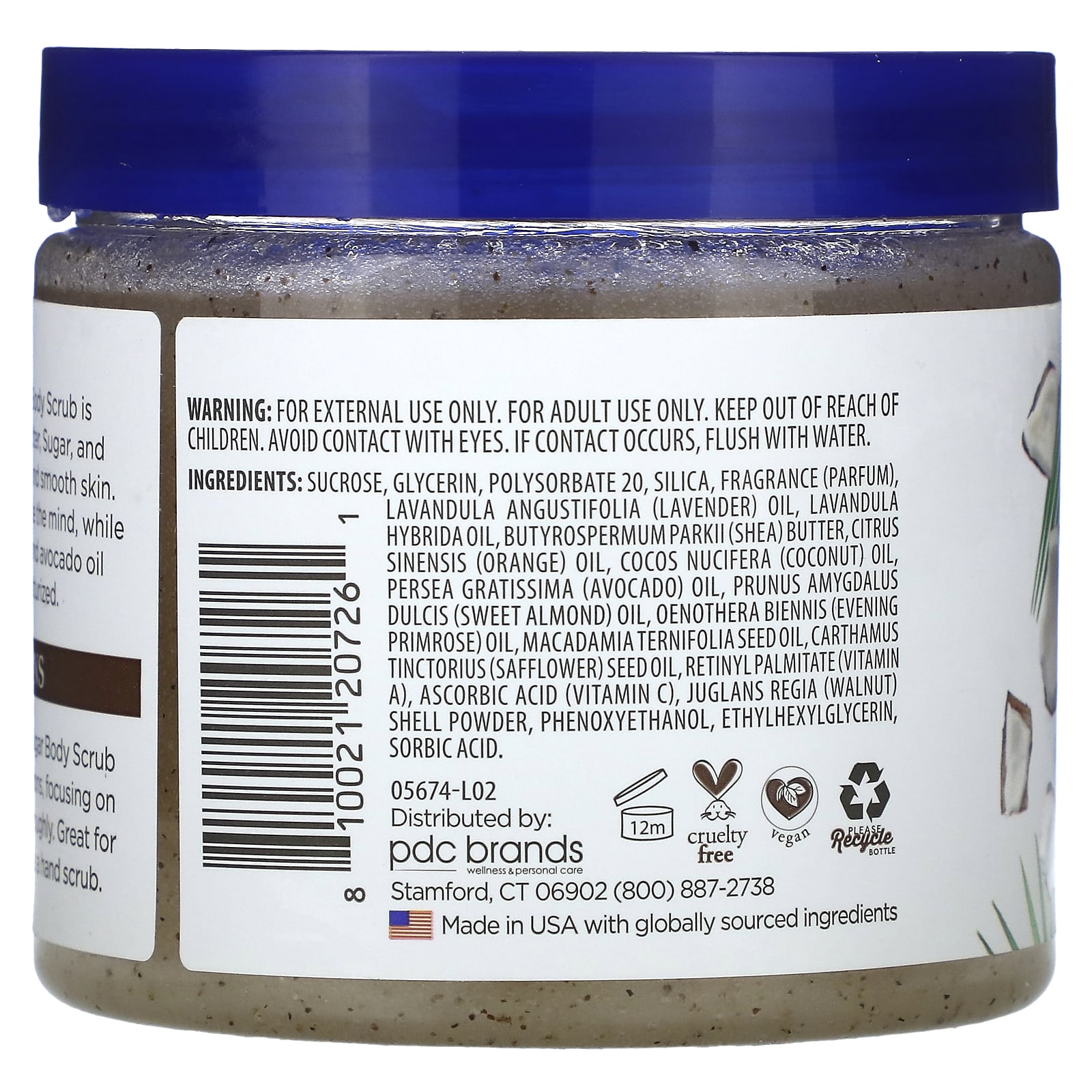 Dr. Teal's, Shea Sugar Scrub, Coconut Oil With Essential Oils, 19 oz