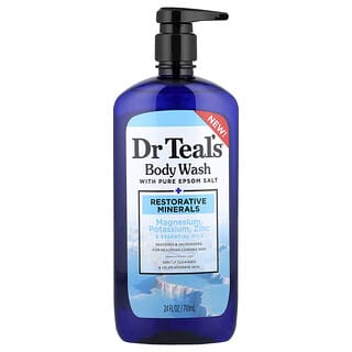 Dr. Teal's, Body Wash with Pure Epsom Salt, Restorative Minerals, 24 fl oz (710 ml)