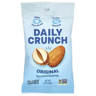 Daily Crunch, Almendras germinadas, Original`` 42 g (1,5 oz)