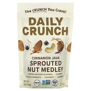 Daily Crunch, Mistura de Nozes Germinadas, Canela de Java, 141 g (5 oz)