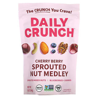 Daily Crunch, Mistura de Nozes Germinadas, Frutos Silvestres, Cereja, 141 g (5 oz)