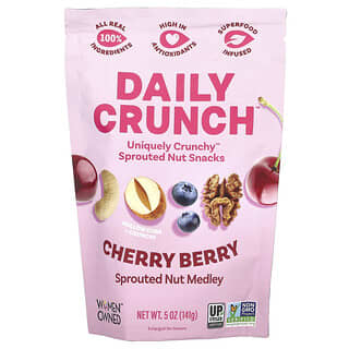 Daily Crunch‏, תערובת אגוזים מונבטת, דובדבן, 141 גרם (5 אונקיות)