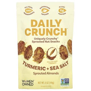 Daily Crunch, Проросший миндаль, куркума и морская соль, 141 г (5 унций)