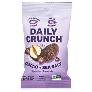 Daily Crunch, Almendras germinadas, cacao y sal marina`` 42 g (1,5 oz)