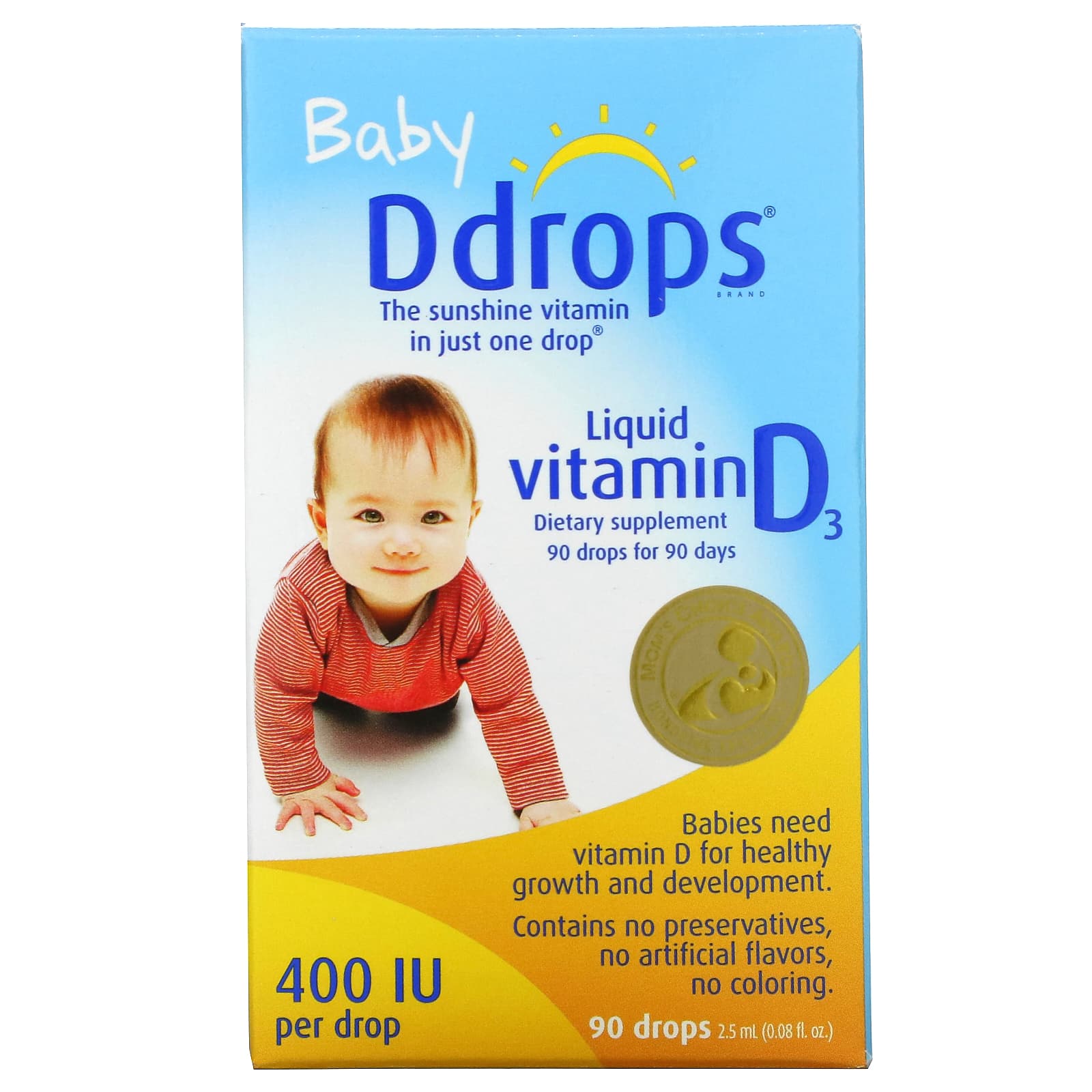Ddrops® Booster Liquid Vitamin D3 Vitamin Supplement, 600 IU | Walmart ...