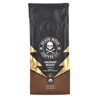 Death Wish Coffee, Ground, Medium Roast, gemahlen, mittlere Röstung, 283 g (10 oz.)