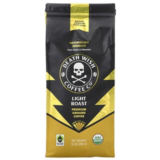 Death Wish Coffee, Mielona kawa premium, lekko palona, 283 g