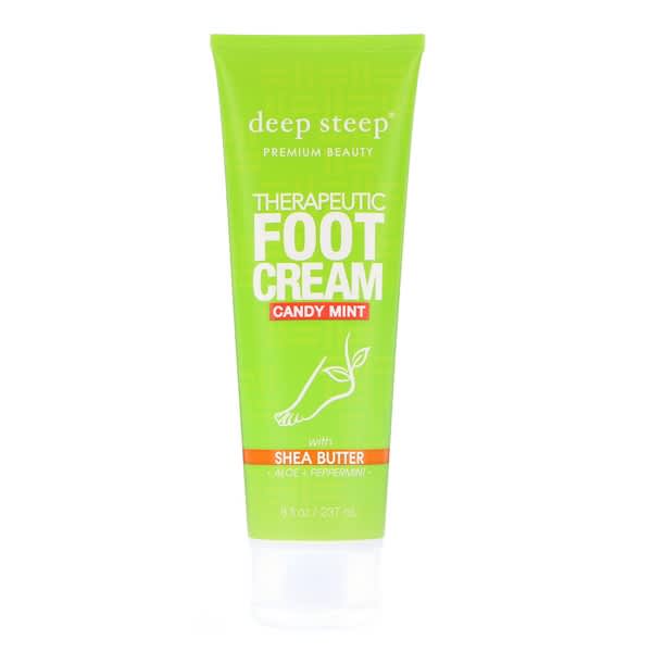 Deep Steep, Therapeutic Foot Cream, Candy Mint, 8 fl oz (237 ml)