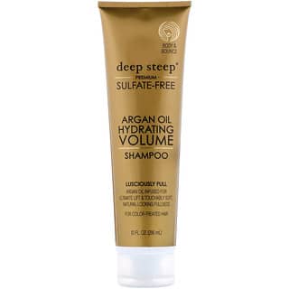 Deep Steep, Argan Oil, Hydrating Volume Shampoo, Lusciously Full, 10 fl oz. (295 ml)