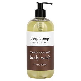 Deep Steep, Body Wash, Vanilla Coconut, 17 fl oz (503 ml)