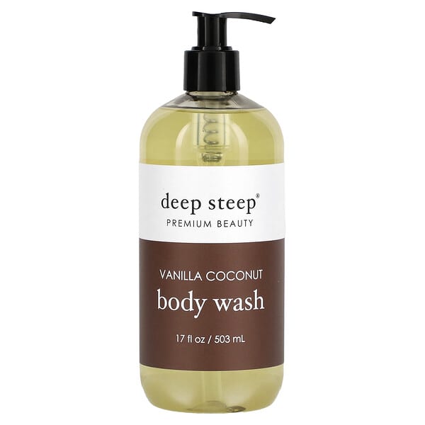 Deep Steep Body Wash Vanilla Coconut 17 Fl Oz 503 Ml 6171