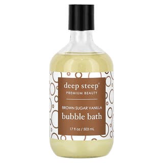 Deep Steep, Bubble Bath,  Brown Sugar Vanilla, 17 fl oz (503 ml)