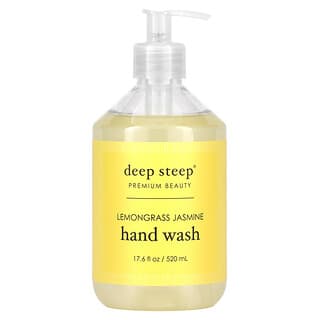 Deep Steep, Hand Wash, Lemongrass Jasmine, 17.6 fl oz (520 ml)