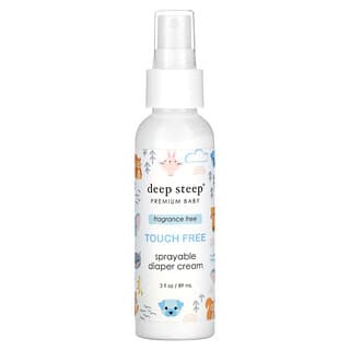 Deep Steep, Premium Baby, Touch Free Sprayable Diaper Cream, Fragrance Free, 3 fl oz (89 ml)