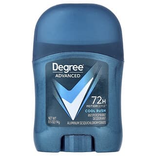 Degree, Advanced, 72H MotionSense®, Antiperspirant Deodorant, Cool Rush, 0.5 oz (14 g)