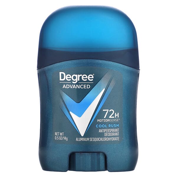 Degree, 高級 72 Hour MotionSense，止汗淨味劑，Cool Rush，0.5 盎司（14 克）