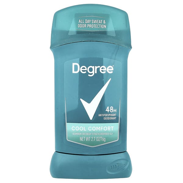 Degree, 48 小時止汗淨味劑，清爽舒適型，2.7 盎司（76 克）