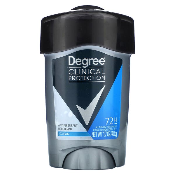 Degree, 男士，科學防護，止汗淨味劑，軟固體，清潔，1.7 盎司（48 克）
