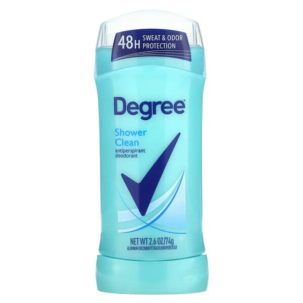 Degree, 止汗淨味劑，淋浴般潔淨，2.6 盎司（74 克）