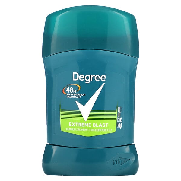 Degree, 48 小時止汗淨味劑，Extreme Blast，1.7 盎司（48 克）
