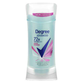 Degree, Advanced, MotionSense de 72 horas, Desodorante antitranspirante, Polvo transparente, 74 g (2,6 oz)